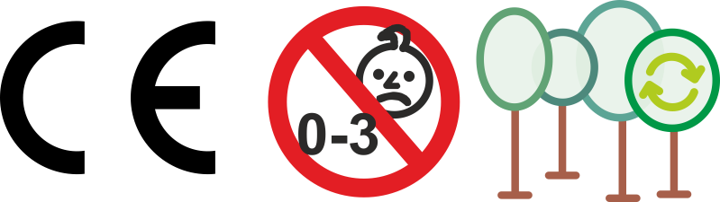 PSS30T - 850 Papier-Ballonstäbe mit Stecksystem