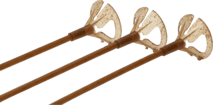 #93039BIO - Bio Standard Balloon Holder And Balloon Sticks (TW15”WHT+MCSC Penka)  Oeko-Ballonstäbe mit Halterungen 40cm