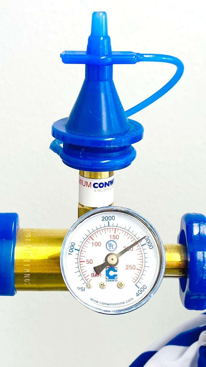 #81230 - Classic SWEDEN-Inflator with Gauge, Soft-Touch Push Valve