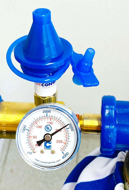 #81230 - Classic SWEDEN-Inflator with Gauge, Soft-Touch Push Valve