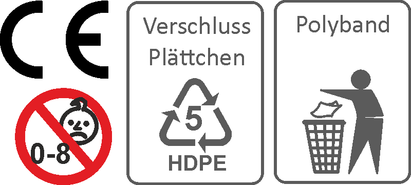 ZF4A50 - 50 ZIBI-Fix-Bandverschlüsse (Polyband)