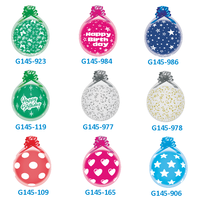 R145-984 - 25 Stufferballons Happy Birthday Sterne