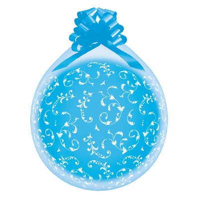 R145-979 - 25 Stufferballons mit weissen Ornamenten