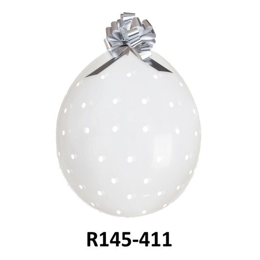 R145-411 - 25 Stufferballons mit kleinen weissem Punkten (Dots)